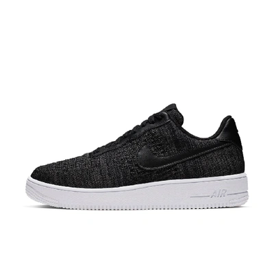 Shop Nike Air Force 1 Flyknit 2.0 Shoe (black) In Black,white,anthracite