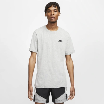 Shop Nike Men's  Sportswear Club T-shirt In Grey