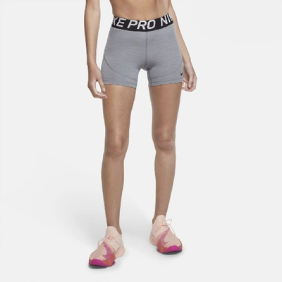 Shop Nike Pro Womenâs Shorts In Carbon Heather,black