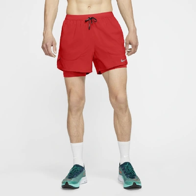Shop Nike Flex Stride Men's 5" 2-in-1 Running Shorts In Chile Red,chile Red