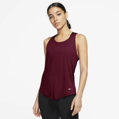 Shop Nike Dri-fit Victory Womens Training Tank In Red