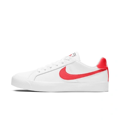 Shop Nike Court Royale Ac Women's Shoes In White,gum Light Brown,flash Crimson