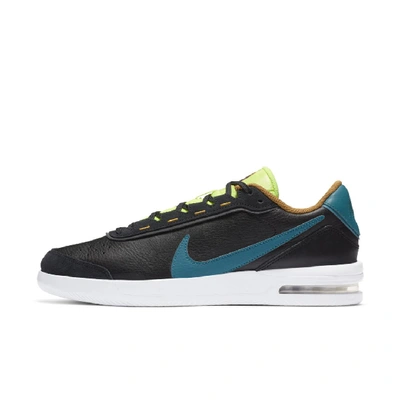 Shop Nike Court Air Max Vapor Wing Premium Men's Tennis Shoe In Black,volt,gold Suede,blustery