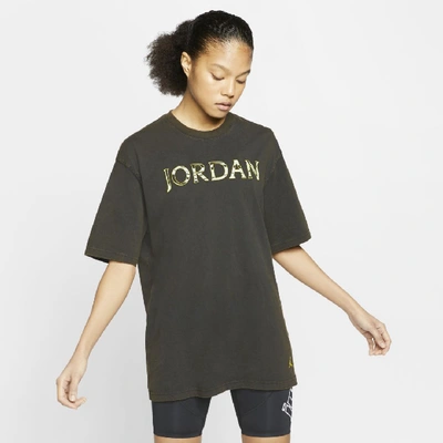 Shop Jordan Utility Women's Oversize T-shirt In Black