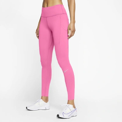 Shop Nike Epic Luxe Women's Running Leggings (pink Glow)