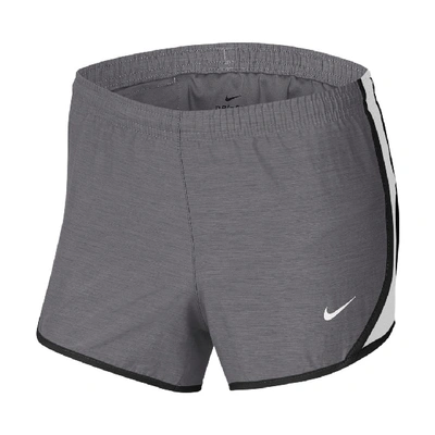 Shop Nike Tempo Big Kids' (girls') Dri-fit Running Shorts In Grey
