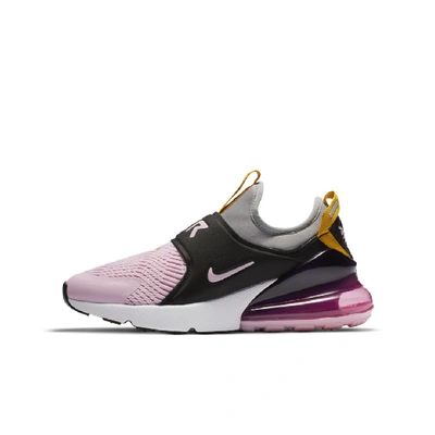 Shop Nike Air Max 270 Extreme Big Kidsâ Shoe In Particle Grey,light Arctic Pink,black,light Arctic Pink