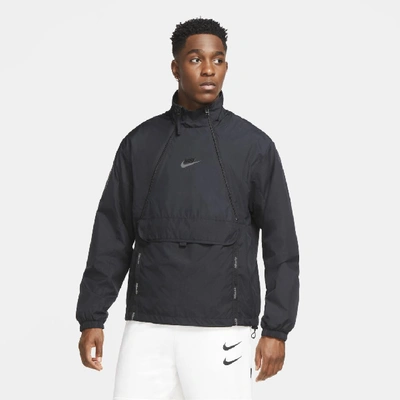 Nike Air Zip-up Woven Nylon Jacket In Black | ModeSens
