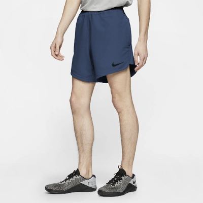 Shop Nike Pro Men's Shorts In Mystic Navy,black