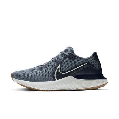 Shop Nike Renew Run Men's Running Shoe In Ozone Blue,obsidian,gum Medium Brown,photon Dust