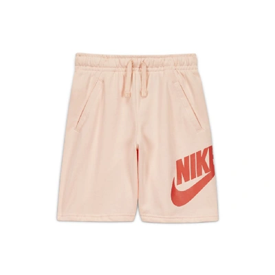 Shop Nike Sportswear Club Fleece Big Kidsâ Shorts In Washed Coral,washed Coral