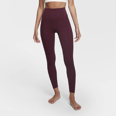 Shop Nike Yoga Women's Infinalon 7/8 Tights In Purple