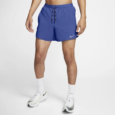 Shop Nike Flex Stride Men's 5" Brief Running Shorts In Astronomy Blue