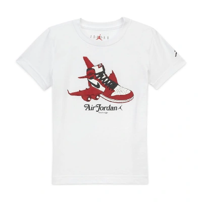 Shop Jordan Toddler T-shirt In White