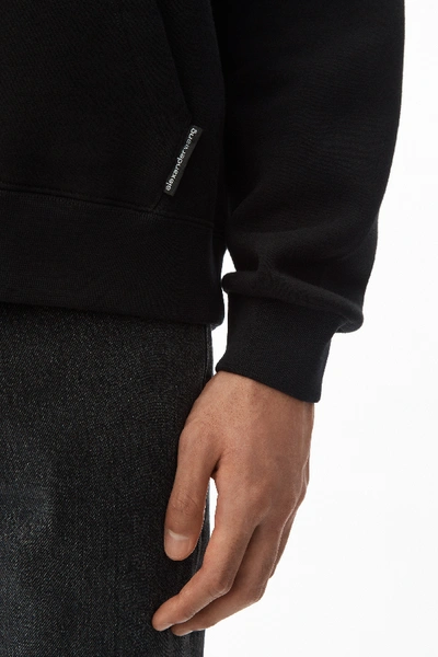 Shop Alexander Wang Saw Blade Hoodie In Black