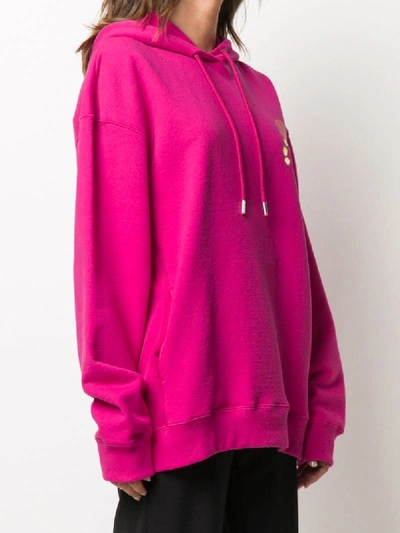 Shop Opening Ceremony Graphic-print Oversized Hoodie In Pink