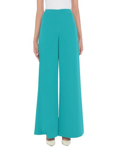 Shop Ralph Lauren Collection Woman Pants Turquoise Size 14 Polyester In Blue