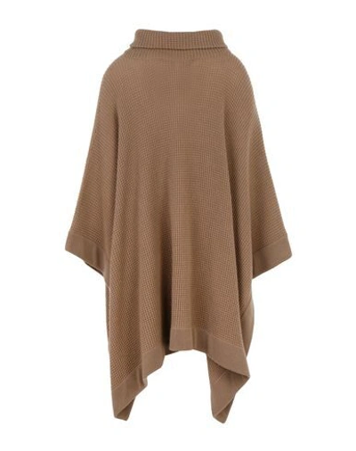 Shop Ralph Lauren Collection Woman Cape Camel Size S Cashmere In Beige