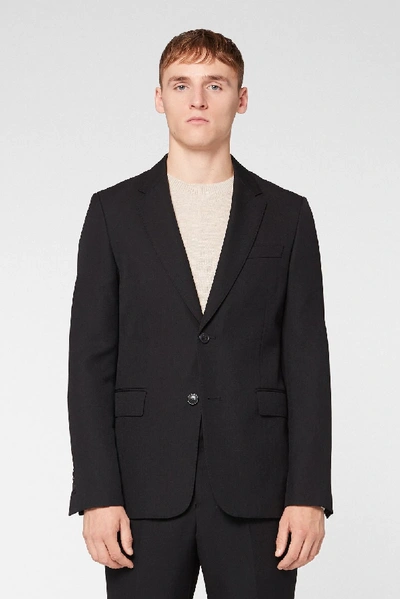 Shop Ami Alexandre Mattiussi Two Buttons Jacket In Black