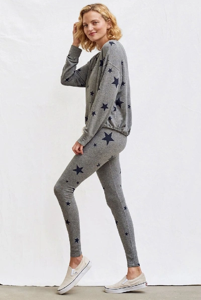 Sundry Stars Cinched Sweatshirt In Grey