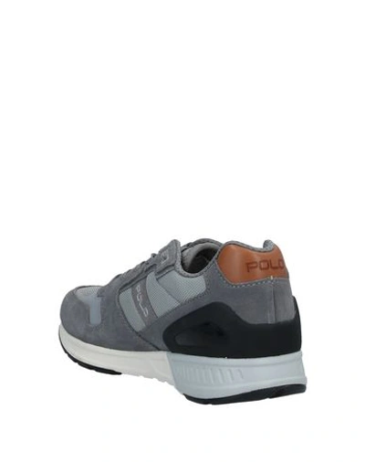 Shop Polo Ralph Lauren Sneakers In Grey