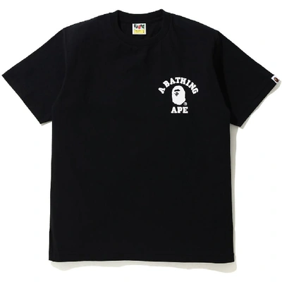 Pre-owned Bape  Silicon College One Point T-shirt Black