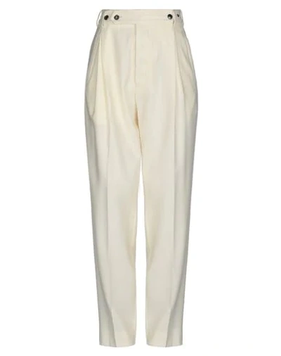 Shop Mauro Grifoni Casual Pants In Ivory