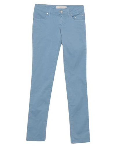 Shop Siviglia Woman Pants Pastel Blue Size 30 Cotton, Elastane