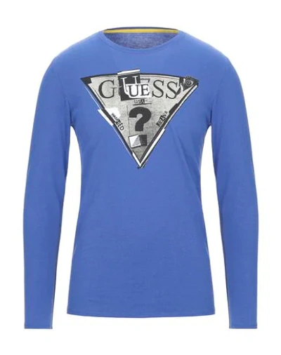Shop Guess T-shirt In Blue