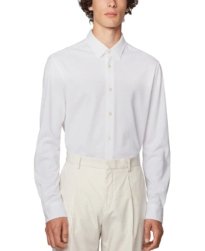 Shop Hugo Boss Boss Men's Ronni Slim-fit Shirt In White