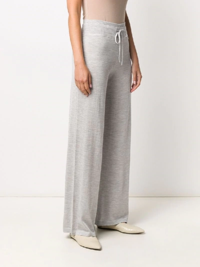 Shop Malo Drawstring Track Trousers In Grey