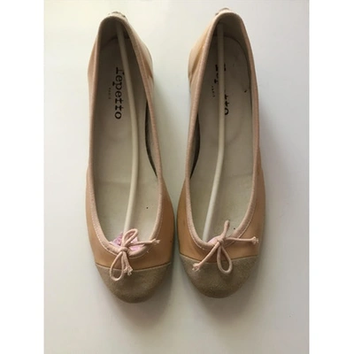 Pre-owned Repetto Beige Leather Ballet Flats