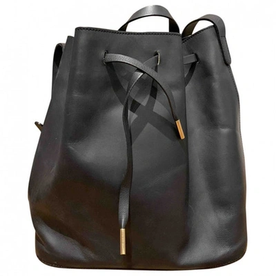 Pre-owned Pb 0110 Black Leather Handbag