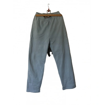 Pre-owned Jacquemus Blue Cotton Trousers