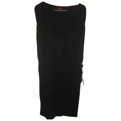 Pre-owned Vionnet Silk Mid-length Dress In Black