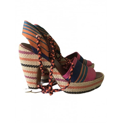 Pre-owned Marc By Marc Jacobs Cloth Mules & Clogs In Multicolour