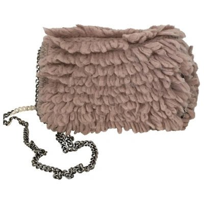 Pre-owned Stella Mccartney Pink Wool Clutch Bags