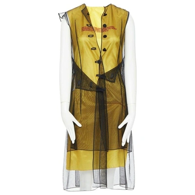 Pre-owned Calvin Klein Dress In Yellow