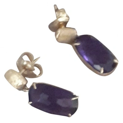 Pre-owned Marco Bicego Purple Yellow Gold Earrings