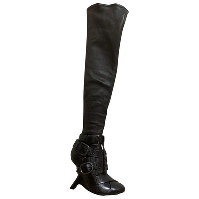 Pre-owned Tom Ford Leather Boots In Black