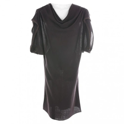 Pre-owned Ferragamo Black Cotton Dress
