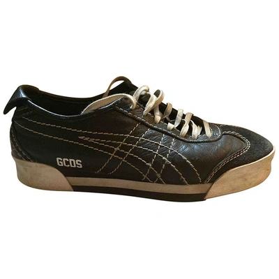 Pre-owned Gcds Black Leather Trainers