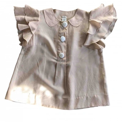 Pre-owned By Malene Birger Pink Silk  Top