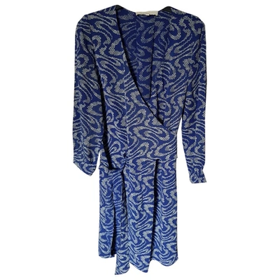 Pre-owned Vanessa Bruno Blue Silk Dress