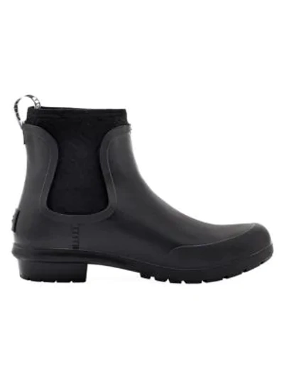 Shop Ugg Chevonne Sheepskin Waterproof Boots In Black