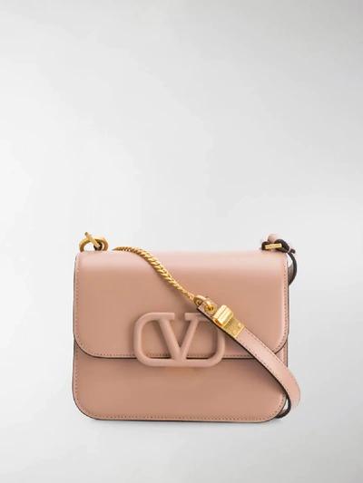 Shop Valentino Small Vsling Shoulder Bag In Pink