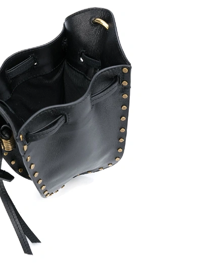 Shop Isabel Marant Radji Leather Bucket Bag In Black