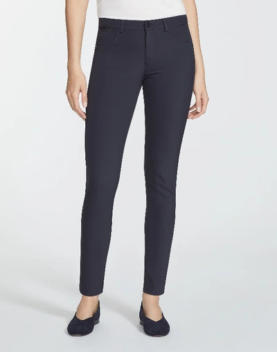 Shop Lafayette 148 Acclaimed Stretch Mercer Pant In Blue