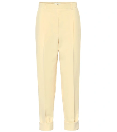 Shop The Row Marta High-rise Cady Pants In Neutrals