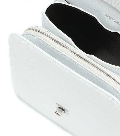 Shop Balenciaga B. Small Leather Shoulder Bag In White